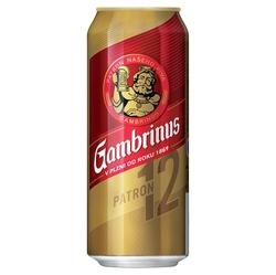 Gambrinus Patron 12 pivo ležák světlý 0,5l plech