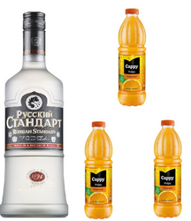 Vodka Russian Standard 1L + pomeranč juice